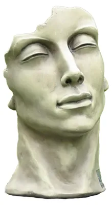 Produktbild von Vidroflor Kunststein Gesicht "MANN", Klein