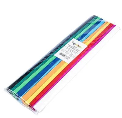 Obrázek produktu pro Krepový papír Gimboo - role 50 x 200 cm, mix barev, 10 ks