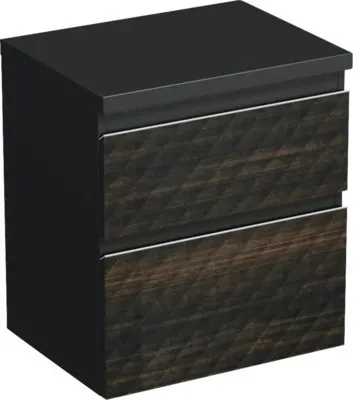 Produktbild von Jungborn Waschtischunterschrank TRENTA BxHxT 56,7 x 64,6 x 44,5 cm Frontfarbe hacienda brown matt TRE DESK 60 2Z S LR29