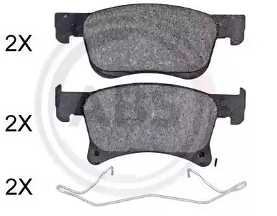 Produktbild von A.B.S. Bremsbeläge Satz Vorne für OPEL Corsa E Schrägheck (X15) 35082