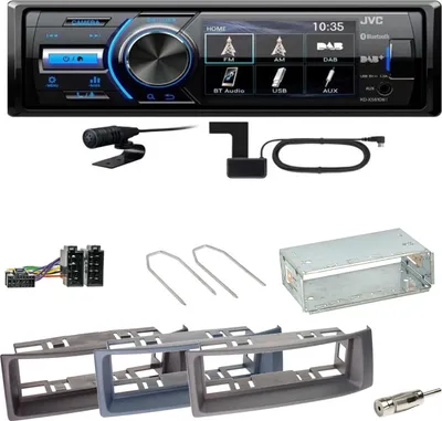 Produktbild von JVC KD-X561DBT Digitalradio Bluetooth USB Einbauset für Renault Megane Scenic 1