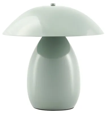 Produktbild von BELIANI Tischlampe Hellgrün Metall 30 cm Hoch Pilzform mit Kabel und Schalter Retro Stil Moderne Tischleuchte Nachttischlampe Schlafzimmer Wohnzimmer