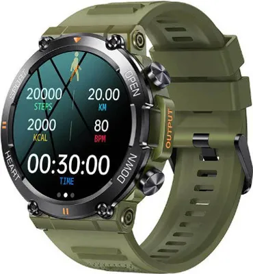 Produktbild von Smartwatch Herren mit Telefonfunktion, 1.39" HD Touchscreen Uhren Fitness Tracker Uhr mit Pulsmesser Schlafmonitor Stoppuhr Schrittzähler Sportuhr Aktivitätstracker 100+ Sportmodi