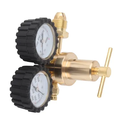 Produktbild von Stickstoffdruckregler Doppelmanometer-Gasdruckregler mit 0-800 PSI LieferdruckCGA580