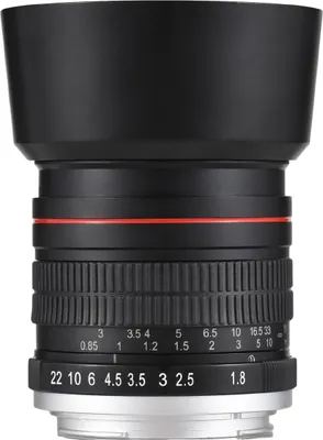 Produktbild von 85-mm-Kameraobjektiv mit festem Fokus, F1,8, grosse Blende, manueller Fokus mit EF-Mount, 7 Gruppen, 10 Elemente, kompatibel mit Canon EOS Rebel T8i T7i T6 T3i T2i 4000D 2000D 1300D 850D 800D 600D 550D 90D 80D 77D 70D 50D 6D 5D