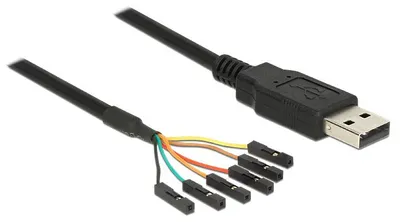Produktbild von DeLOCK 1.8m USB2.0-A/TTL 6-p, 1,8 m, USB A, Schwarz
