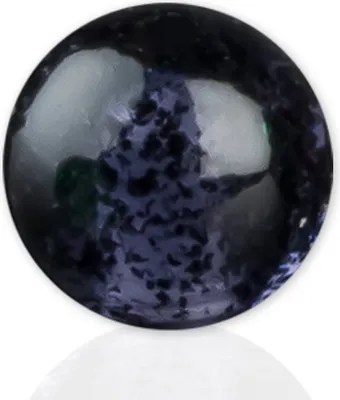 Produktbild von viva-adorno 1,2x4mm Piercing Schraubkugel Ersatzkugel Kunststoff Kunststoff Transparent Glitter Glitzer Innengewinde Z338,schwarz