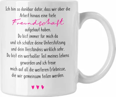Produktbild von Trendation - Kollegin Tasse Geschenk Arbeitskollegin (Weiß)