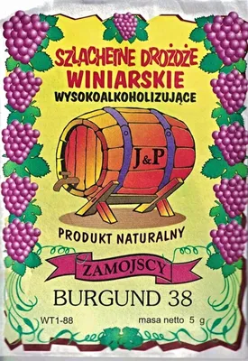 Produktbild von HUGBERT Weinhefe, BURGUND 38, für Rotweine, 100% natürlisches Produkt, Gärhefe Hefe, 1 Stück