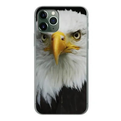 Produktbild von MuchoWow® Handyhülle Schutzhülle Hülle für iPhone 11 Pro Adler - Schwarz - Weiß Silikon Softcase Handy Hülle - Handy