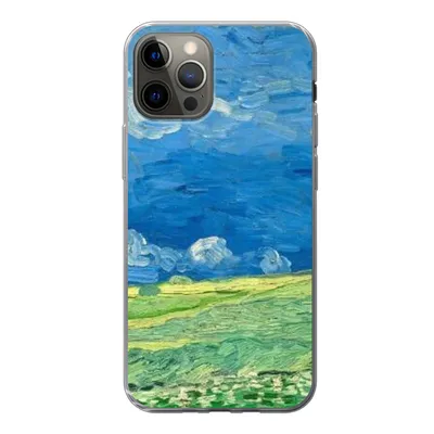Produktbild von MuchoWow® Handyhülle Schutzhülle Hülle für iPhone 13 Pro Weizenfeld unter Gewitterwolken - Vincent van Gogh Silikon Softcase Handy Hülle - Handy-Tasche