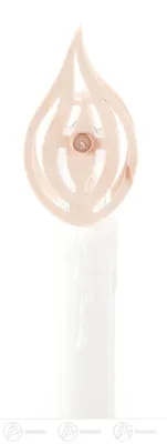 Obrázek produktu pro Svícen na svíčku, malý (10) šířka x výška x hloubka 3 cmx5 cmx2,5 cm NOVINKA
