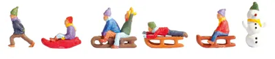 Image de NOCH Enfants dans la neige, HO (1:87), Multicolore