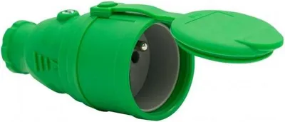 Produktbild von NOVA Gummisteckdose 230V 16A IP44 grün