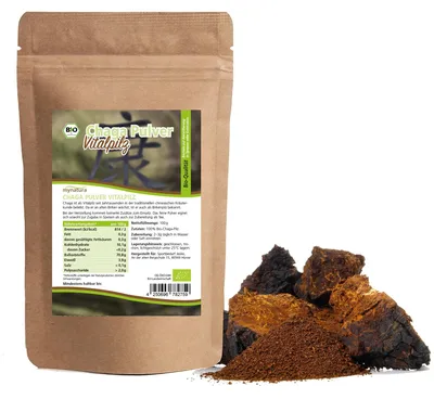Produktbild von Mynatura  Chaga Pulver - ab 100g - 1 Beutel