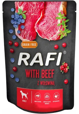 Produktbild von DOLINA NOTECI Rafi with beef - nassfutter für Hunde - 300g