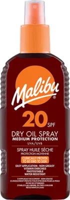 Obrázok produktu pre Olej na opaľovanie Malibu Dry Oil sprej SPF20, 200ml