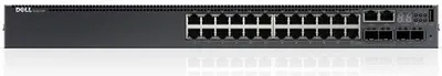 Produktbild von DELL PowerConnect N3024P, Managed, L3, Gigabit Ethernet (10/100/1000), Power over Ethernet (PoE), Rack-Einbau, 1U