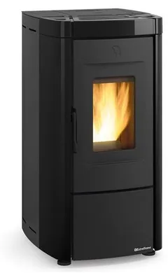 Image de Poêle à granulés de bois 7kw noir - Nordica Extraflame - MOIRAEVONOIR -