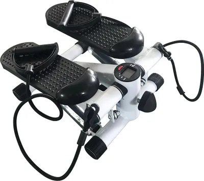 Produktbild von Stepper mit Display und 2 Power Ropes (verstellbaren Bewegungsumfang ) Sidestepper Mini Stepper Stepptrainer Hometrainer