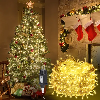 Zdjęcie produktu dla Yakimz 20M 200 LED Fairy Lights Oświetlenie 8 trybów światła Wodoodporne Dekoracje ogrodowe na zewnątrz Boże Narodzenie Wesele Ciepła biel