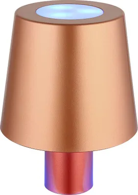Produktbild von RGB LED Tischleuchte, Flaschenlampe, Touch, Akku, H 14 cm