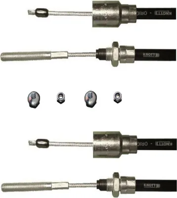 Produktbild von 2 x Knott Bremsseil  33921-1.16 Hüllenlänge: 1430 mm - Gesamtlänge: 1640 mm