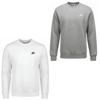 Produktbild von Nike Pullover Club Fleece Herren, Größe:M, Farbe:Weiß
