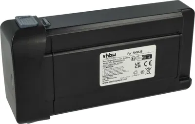 Produktbild von vhbw Akku kompatibel mit Rowenta RH9678, RH9677, RH9639, RH9638, RH9638WO0/4, RH9677WO/4, RH9675WO0O/4 Staubsauger Schwarz (2000 mAh, 22,2 V, Li-Ion)