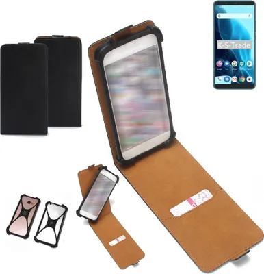 Produktbild von K-S-Trade Handyhülle Schutzhülle kompatibel mit Cubot Note 9 Hülle Case Cover Flip Style Bumper schwarz 1x