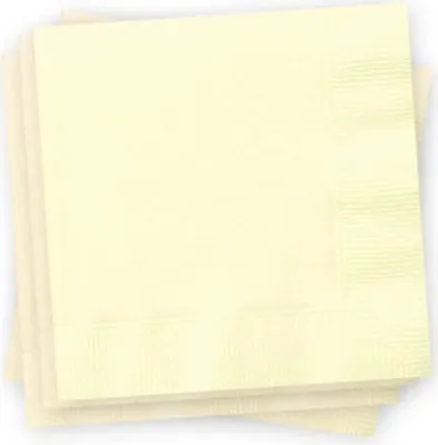Produktbild von 20 Servietten Elfenbein 2-lagig 33x33cm
