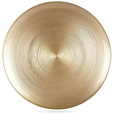 Zdjęcie produktu dla Talerz do serwowania – okrągły – 32,5 cm – złoty