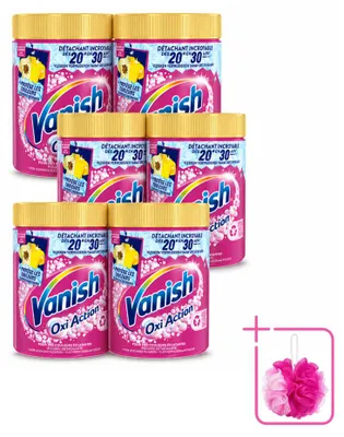 Produktbild von 6 x Vanish Oxi Action Fleckenentferner Pulver für Buntwäsche 940 g - Sparpackung - 6 Stücke