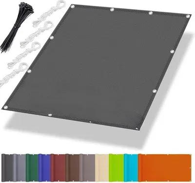 Produktbild von Wasserdichter Sonnenschirm 2x3m dunkelgrau oprolbar