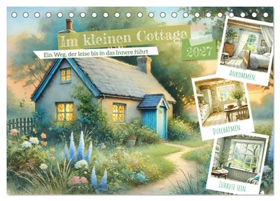 Produktbild von Im kleinen Cottage (Tischkalender 2027 DIN A5 quer), CALVENDO Monatskalender