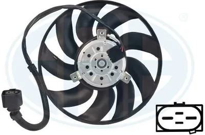Image de Ventilateur de radiateur de ERA (352119) Lüfter Kühlkühlkühlventilator, Kühlerventil, Kühlerlüfter, Wasserkühler, Motorkühler
