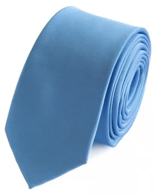 Produktbild von Fabio Farini - 1 Stück Herren Krawatten Blautöne - klassische Männer Schlipse in 6cm Schmal (6cm), Himmel Blau Einfarbig