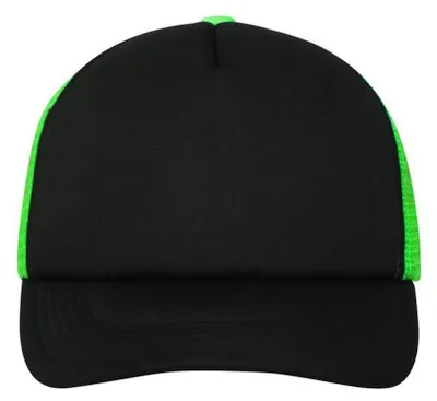Produktbild von Myrtle Beach - Trucker Cap 5 Segmente LT1214 (Einheitsgröße) (Schwarz/Neon-Grün)