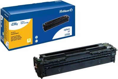 Produktbild von Pelikan 1236y - Gelb - Tonerpatrone (entspricht: HP CF212A ) - für HP LaserJet Pro 200 M251n, 200 M251nw, 200 MFP M276n, 200 MFP M276nw