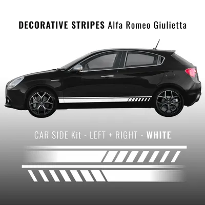 Produktbild von Stripes Klebestreifen Weiß für Alfa Romeo Giulietta