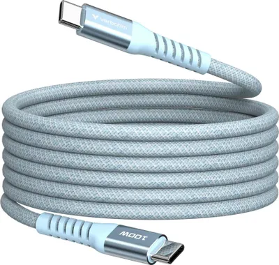 Produktbild von Verbatim Sync&Charge 100W 120cm USB-C/USB-C Magnetic blau 31856