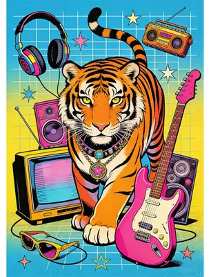 Diamond Painting Tiger 30 x 40 cm, Tiere, DIY