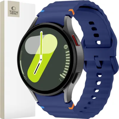 Produktbild von Tech-Protect Silicone Sport Samsung Galaxy Watch 4 / 5 / 5 Pro / 6 / 7 / Fe Marineblau