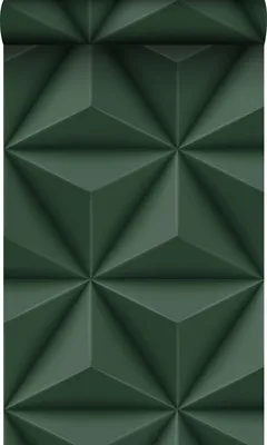 Productafbeelding van Origin Wallcoverings behang grafisch 3D motief donkergroen 53 cm x 10.05 m
