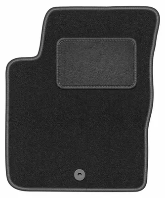 Image de Tapis conducteur en moquette pour Kia Picanto I 2003-2011 (à hayon) – 1 pièce, gris graphite, sur mesure – Wielganizator LUX
