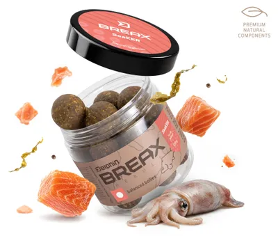 Image de DELPHIN BreaX SeaKER, Appâts équilibrés, Saveur calamar-saumon, 100g, 1 pièce, 101007197, Image générée par une IA