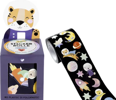 Produktbild von folia Sticker SPACE SAFARI auf Rolle 4 m