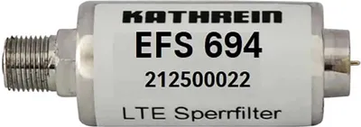 Obrázok produktu pre Kathrein EFS 694, 0,005 - 0,694 GHz, Šedá, Oceľ, F/F, 321 g, 42 g, 21 mm