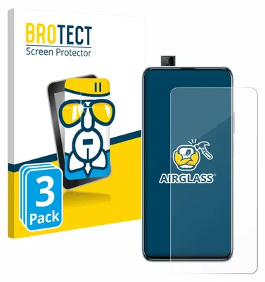 Produktbild von 3x BROTECT Schutzglas für Huawei P smart Pro 2019 Schutzfolie Panzer Folie Glas Display Schutz klar