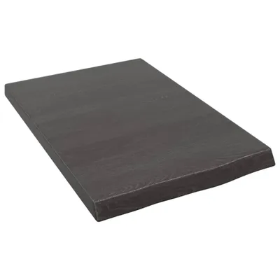 Immagine prodotto di vidaXL Mensola a muro marrone scuro 40x60x(2-4) cm in legno massiccio trattato con rovere
